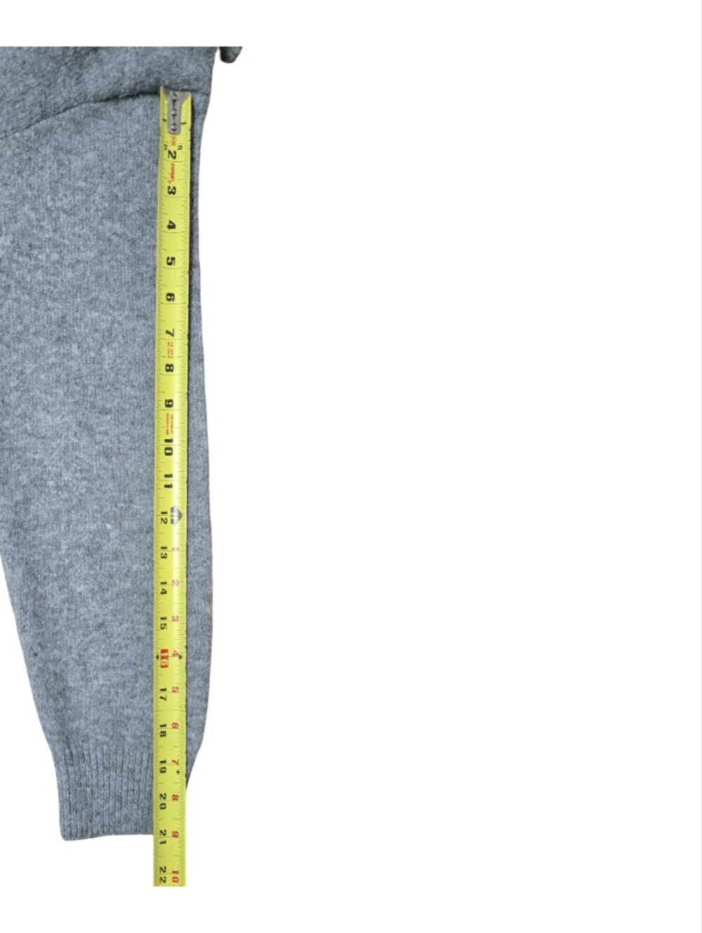 Jon & Anna Light Gray Ribbed Hem Crewneck Sweater Cropped Party - Picture 9 of 9